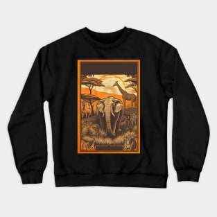 Vintage travel posters of Africa Crewneck Sweatshirt